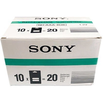باتری نیم قلمی شارژی Sony مدل NH-AAA-B2K جعبه 10 بسته ای